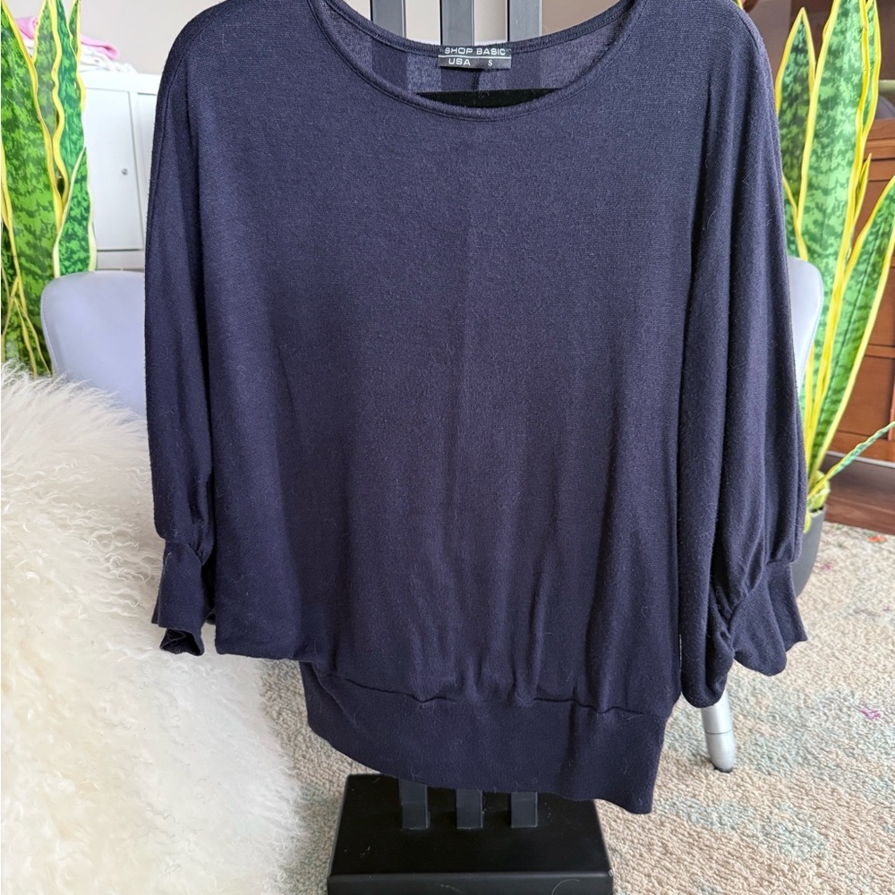 Navy Blue Women's Top